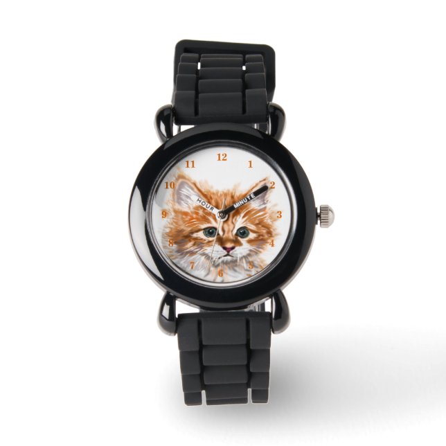 Pulsera Pequeño regalo de reloj de gato (Anverso)