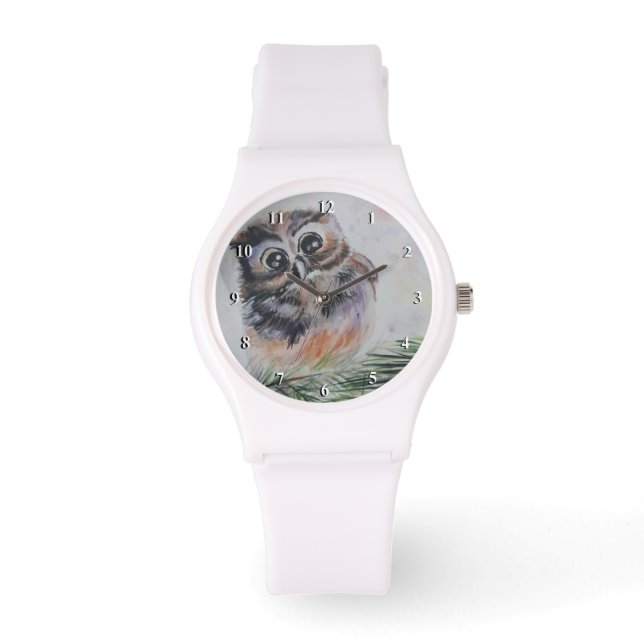 Pulsera Pequeño reloj de búho - Pintura (Anverso)