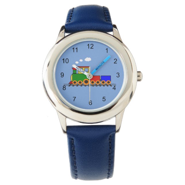 Pulsera Pequeño tren diseña el reloj de niños (Anverso)