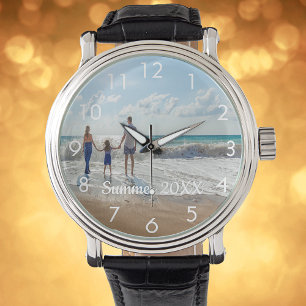 Pulsera Personalizado de la familia de la foto reloj de te