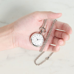 Pulsera Personalizado Foto: Reloj de collar de plata de la