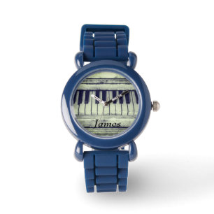 Pulsera Personalizado, piano, reloj de niños