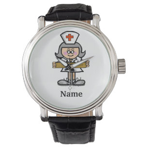 Pulsera ¡Personalizar femenino del reloj de la enfermera