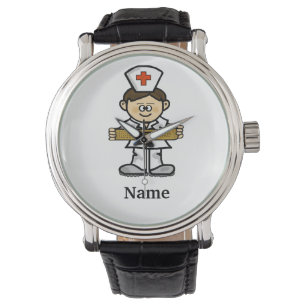 Pulsera ¡Personalizar masculino del reloj de la enfermera