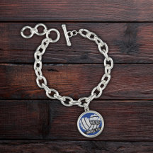 Personalized Volleyball Senior Year Charm Bracelet