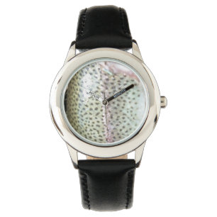 Pulsera Piel de trucha arco iris, reloj de pesca con mosca