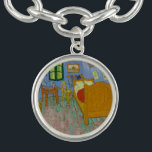 Pulsera Pintura de dormitorio Vincent Van Gogh<br><div class="desc">Pintura de obra maestra Van Gogh - Esta pintura de Vincent van Gogh llamada The Bedroom es una pintura de su habitación de 1889,  en el Instituto de Arte de Chicago. Era su dormitorio en Arles,  Francia,  que decoró y creó este cuadro de su dormitorio.</div>