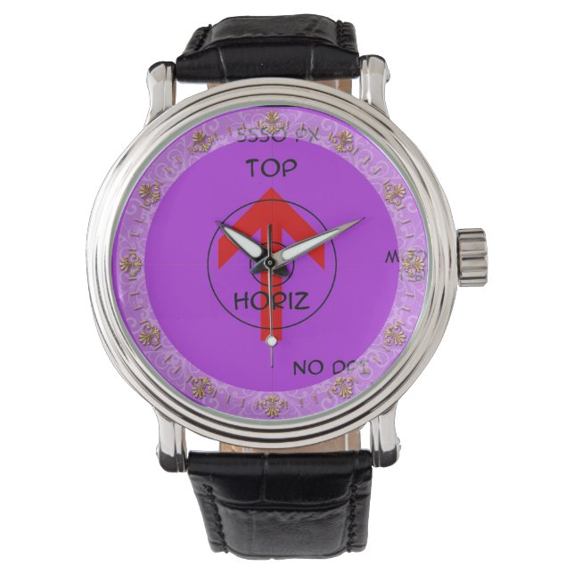 Pulsera plantilla de reloj - horiz (Anverso)