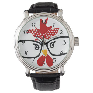 Pulsera Pollo Cutáneo Con Reloj De Gafas