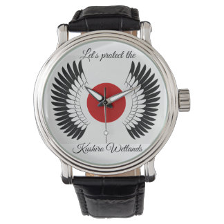Pulsera ¡Protejamos Kushiro Shitsugen! Reloj de hombre de 