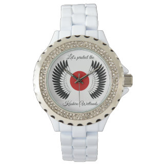 Pulsera ¡Protejamos los humedales de Kushiro! Reloj de car