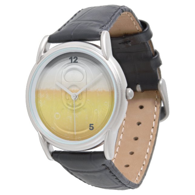 Pulsera ¿Qué hora es? Reloj de humor con tapas de cerveza (Angular)