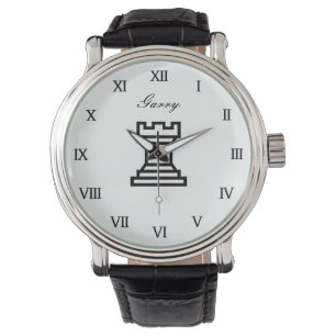 Pulsera Regalo de reloj de ajedrez personalizado con el sí