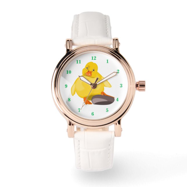 Pulsera Regalo de reloj de patito amarillo (Anverso)