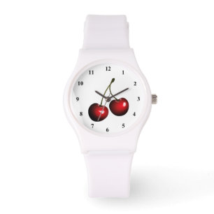 Pulsera Regalo Reloj de cerezas rojas