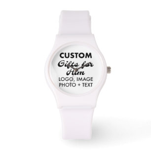 Pulsera Regalos de Personalizado de reloj de silicona blan