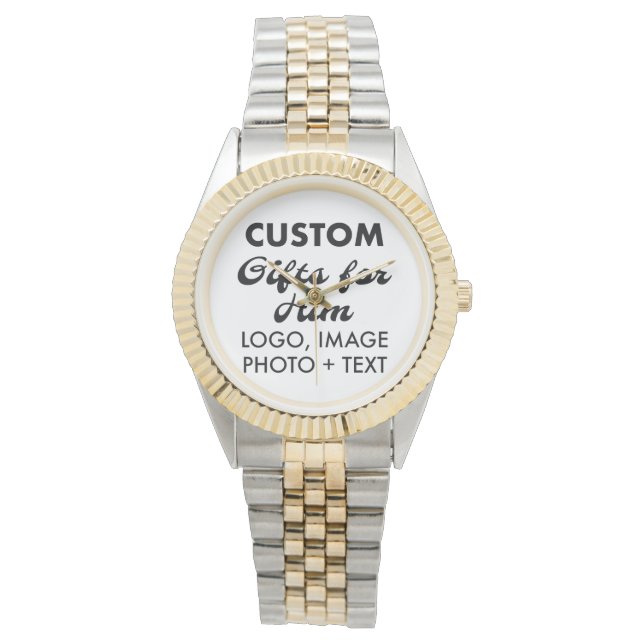Pulsera Regalos Personalizados de reloj de dos tonos de pl (Anverso)