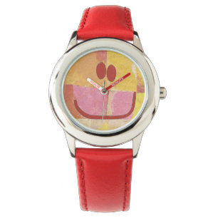Pulsera reloj abstracto de cara feliz