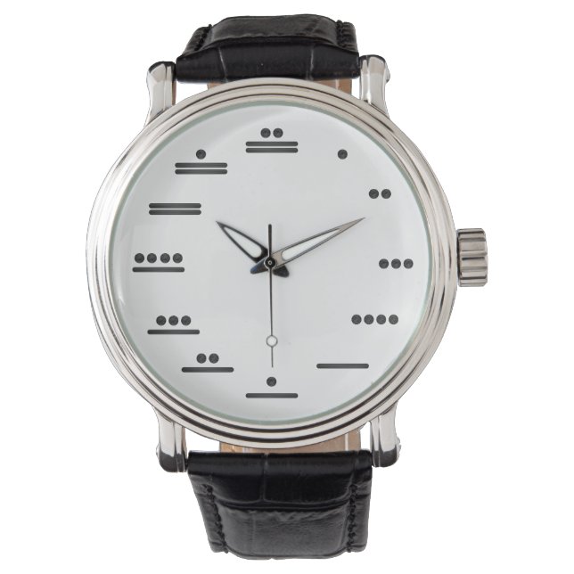 Pulsera Reloj analógico de números mayas (Anverso)