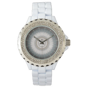 Pulsera Reloj azul de plata del zen Namaste11