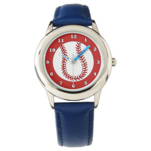 Pulsera Reloj azul del béisbol de los niños