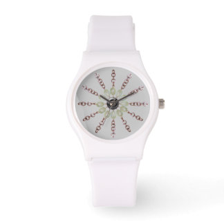 Pulsera Reloj - Bandas de cadena de cobre y de vidrio