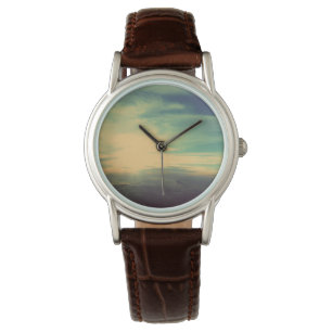 Pulsera Reloj brillante de las nubes de la brecha