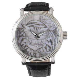 Pulsera Reloj clásico de la talla del gato de Cheshire