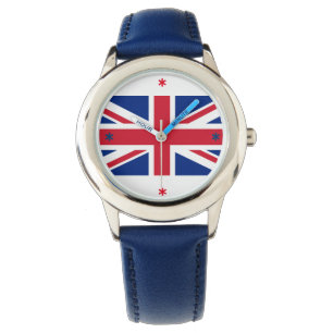 Pulsera Reloj colorido de Union Jack