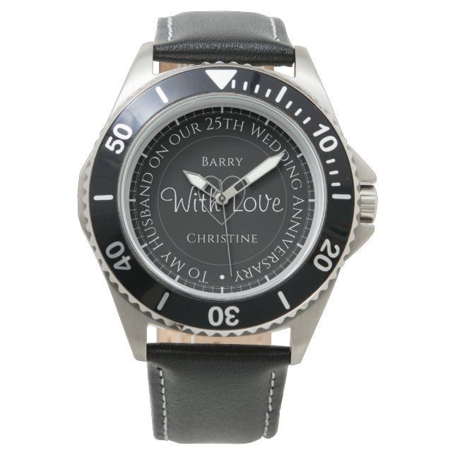 Pulsera Reloj como regalo de aniversario de bodas número 2 (Anverso)