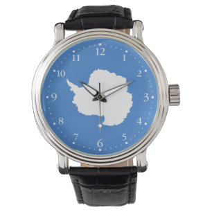 Pulsera Reloj con bandera patriótica de Antártida