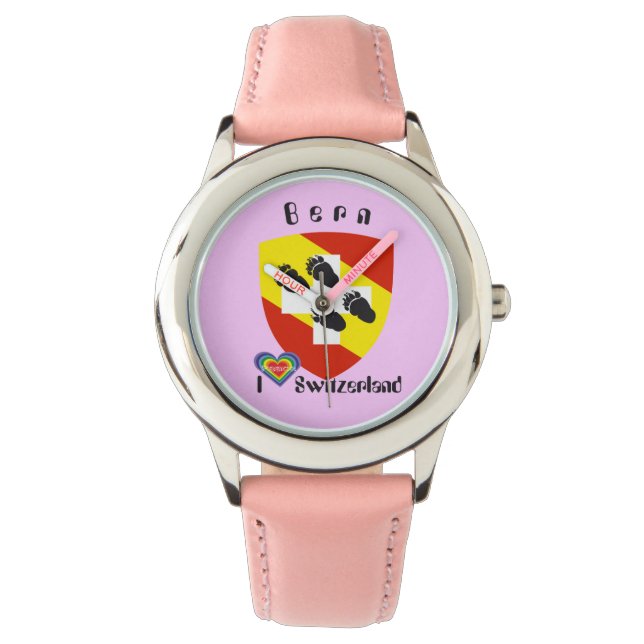 Pulsera Reloj con borrador de suizo Berna Suiza (Anverso)