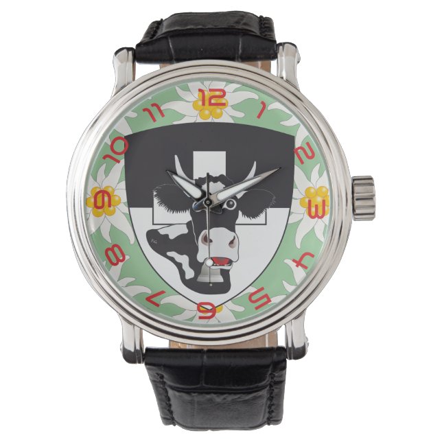 Pulsera Reloj con borrador de suizo Freiburg Suiza (Anverso)