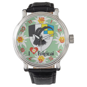 Pulsera Reloj con borrador de suizo Graubünden Grischun