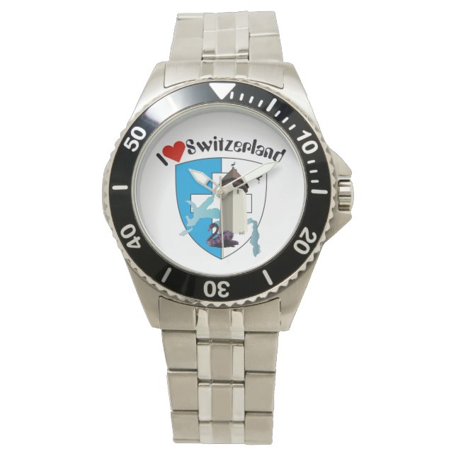 Pulsera Reloj con borrador de suizo Luzern Suiza (Anverso)