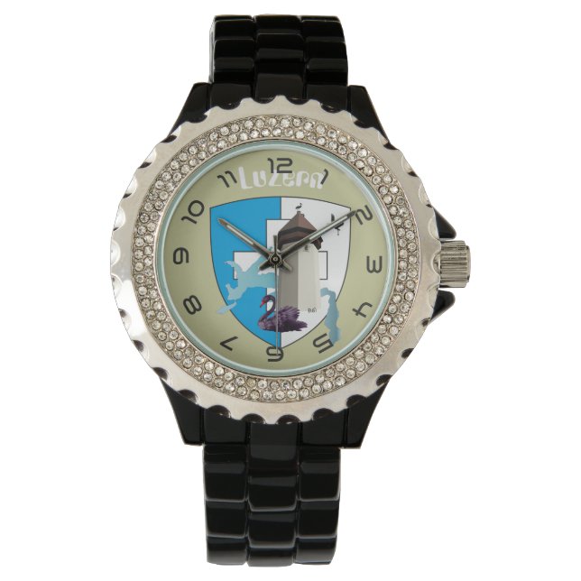 Pulsera Reloj con borrador de suizo Luzern Suiza (Anverso)