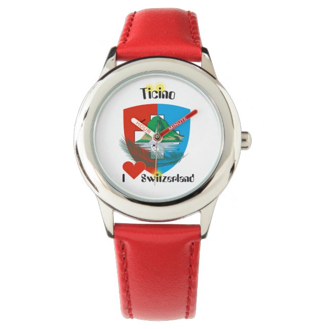 Pulsera Reloj con borrador de suizo Tessin Suiza (Anverso)