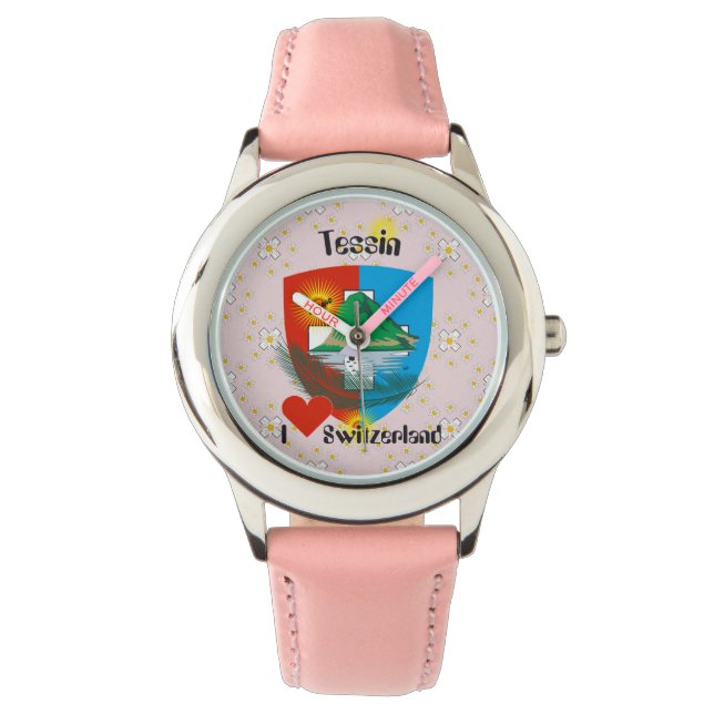 Pulsera Reloj con borrador de suizo Tessin Suiza (Anverso)