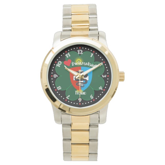 Pulsera Reloj con borrador de suizo Ticino, Tessin/ (Anverso)