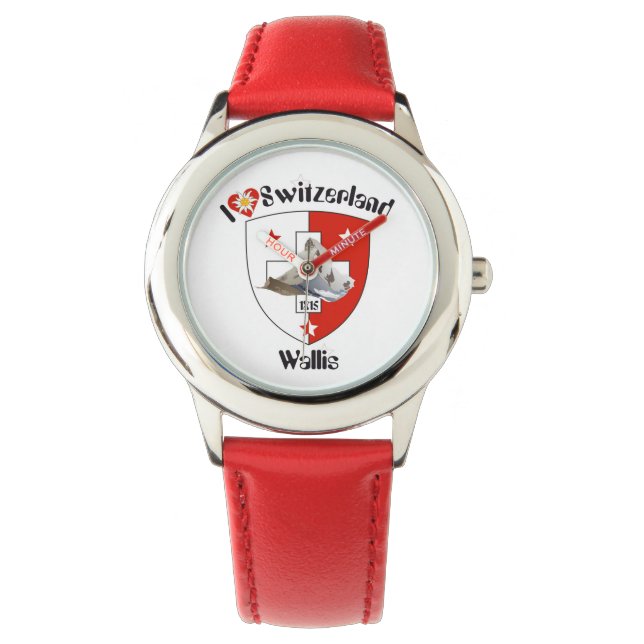Pulsera Reloj con borrador de suizo Valais, Wallis/ (Anverso)