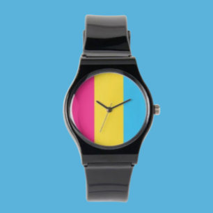 Pulsera Reloj con Correa de Silicona Pansexual Pride: Auda