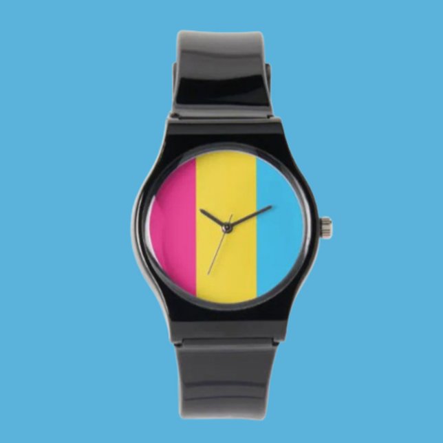 Pulsera Reloj con Correa de Silicona Pansexual Pride: Auda (Subido por el creador)