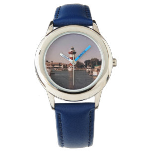 Pulsera Reloj con escena de la banda azul y del faro