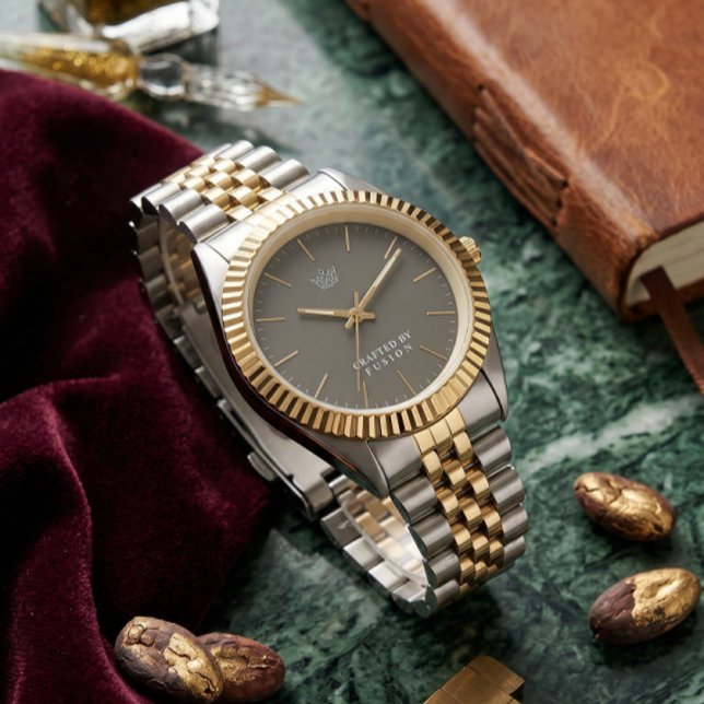 Pulsera Reloj cronógrafo de lujo de dos tonos - Bisel estr (Subido por el creador)