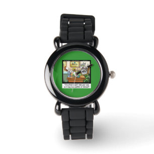 Pulsera Reloj de abogado de gato divertido y esponjoso de 