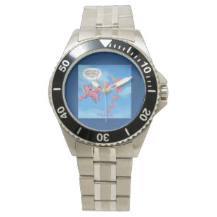 Pulsera Reloj de acero inoxidable de cerdos veganos divert