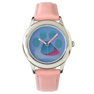 Pulsera Reloj de acero inoxidable paw para niños