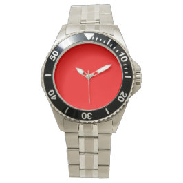 PULSERA RELOJ DE ACERO INOXIDABLE ROJO