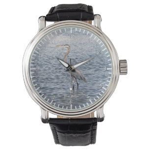 Pulsera Reloj de agua de la garganta azul