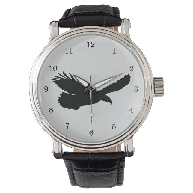 Pulsera Reloj de águila voladora - Personalizable (Anverso)
